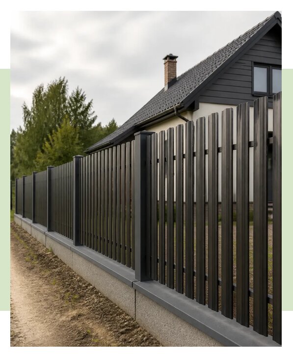 Забор из евроштакетника в Нурлате по цене от 2607 р. | ЗаборЭксеперт-Нрт